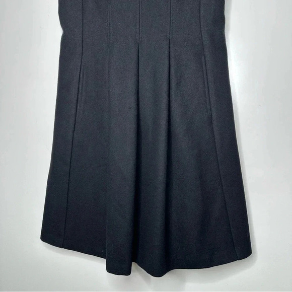 Theory Adison Heavy Wool Blend Fit & Flare Dress in Black Size 6 - Picture 5 of 10